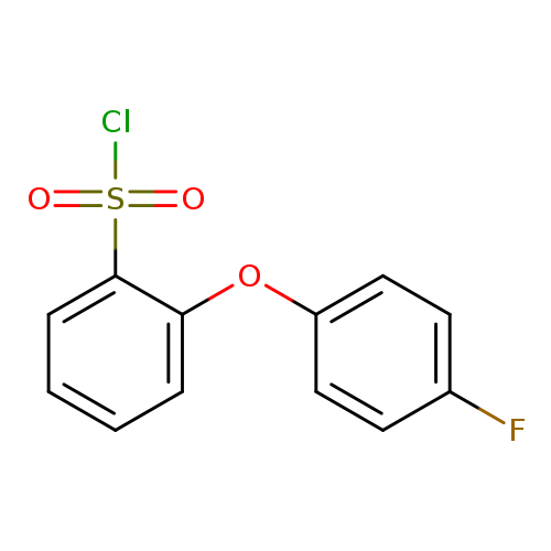 Fc1ccc(cc1)Oc1ccccc1S(=O)(=O)Cl