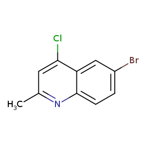Brc1ccc2c(c1)c(Cl)cc(n2)C