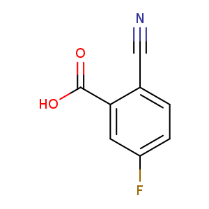 N#Cc1ccc(cc1C(=O)O)F
