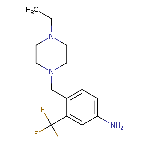 CCN1CCN(CC1)Cc1ccc(cc1C(F)(F)F)N