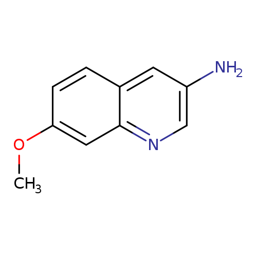 COc1ccc2c(c1)ncc(c2)N