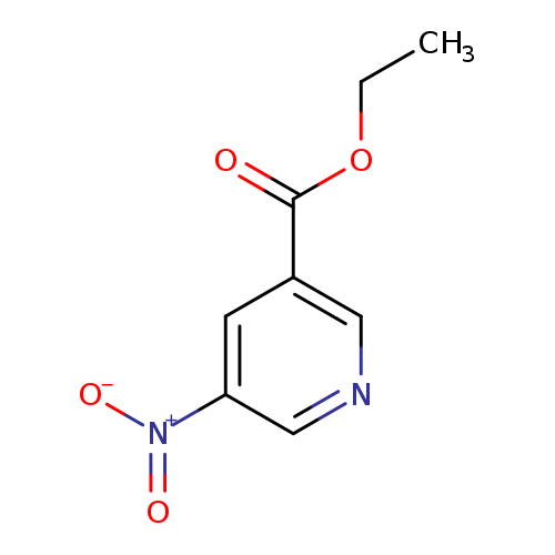 CCOC(=O)c1cncc(c1)[N+](=O)[O-]