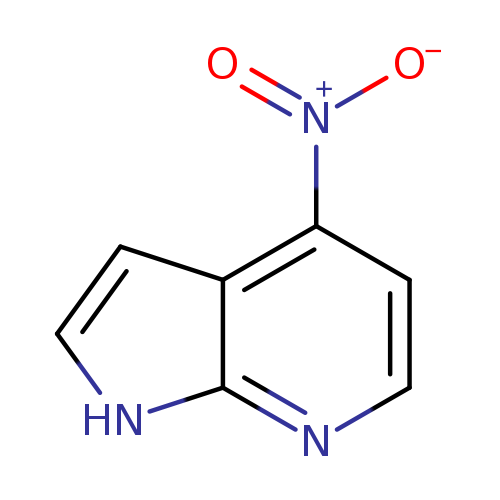 [O-][N+](=O)c1ccnc2c1cc[nH]2