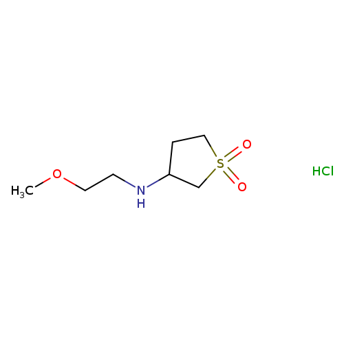 COCCNC1CCS(=O)(=O)C1.Cl