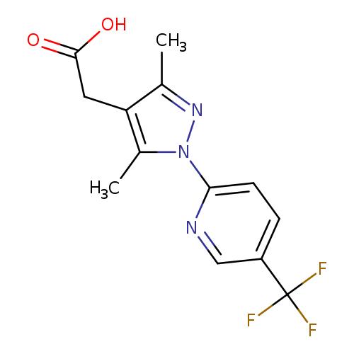 OC(=O)Cc1c(C)nn(c1C)c1ccc(cn1)C(F)(F)F