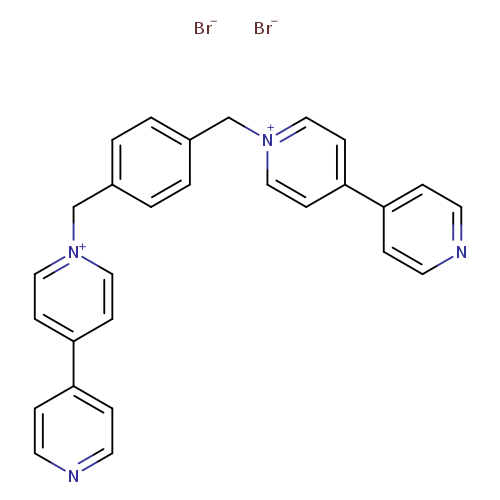 n1ccc(cc1)c1cc[n+](cc1)Cc1ccc(cc1)C[n+]1ccc(cc1)c1ccncc1.[Br-].[Br-]