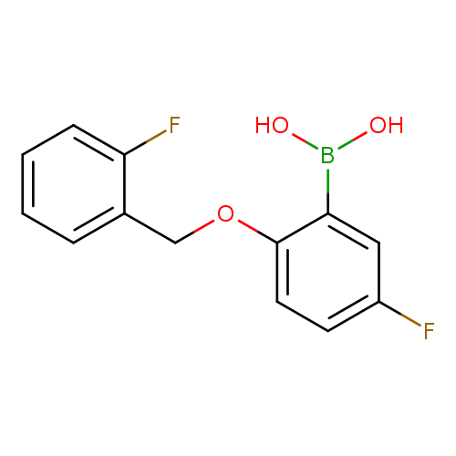 Fc1ccc(c(c1)B(O)O)OCc1ccccc1F