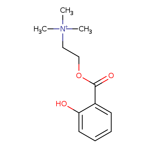 O=C(c1ccccc1O)OCC[N+](C)(C)C