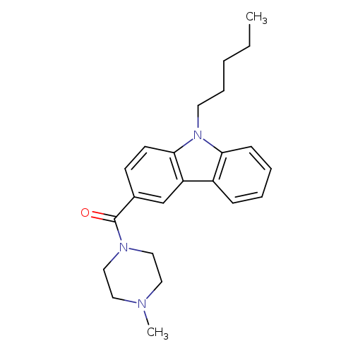 CCCCCn1c2ccc(cc2c2c1cccc2)C(=O)N1CCN(CC1)C