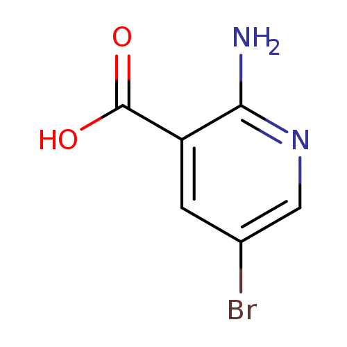 Brc1cnc(c(c1)C(=O)O)N