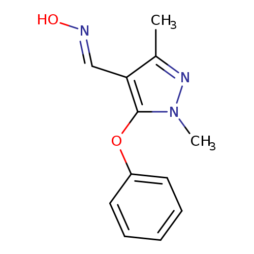 O/N=C/c1c(C)nn(c1Oc1ccccc1)C