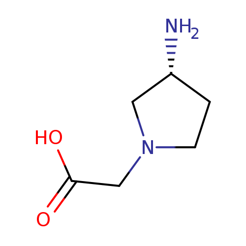 N[C@@H]1CCN(C1)CC(=O)O