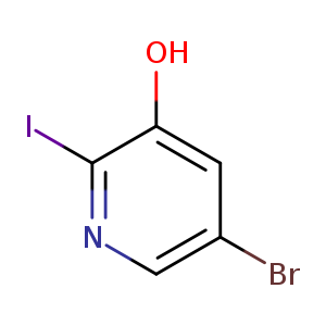 Brc1cnc(c(c1)O)I