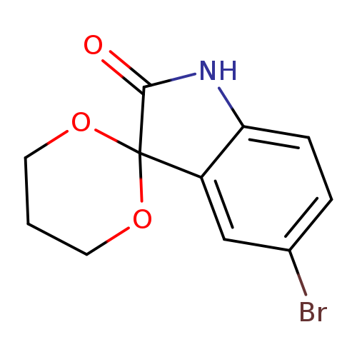 O=C1Nc2c(C31OCCCO3)cc(cc2)Br