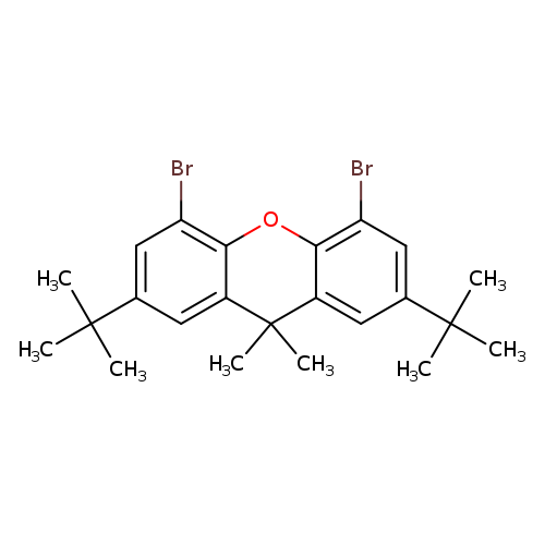 Brc1cc(cc2c1Oc1c(Br)cc(cc1C2(C)C)C(C)(C)C)C(C)(C)C