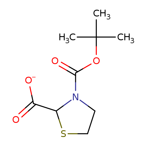 O=C(N1CCSC1C(=O)[O-])OC(C)(C)C