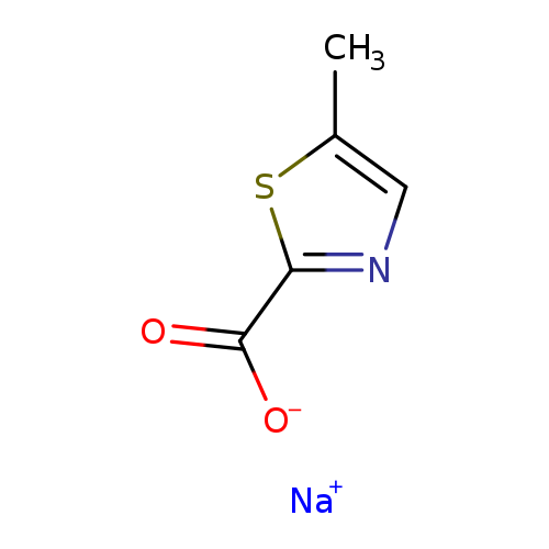 [O-]C(=O)c1ncc(s1)C.[Na+]