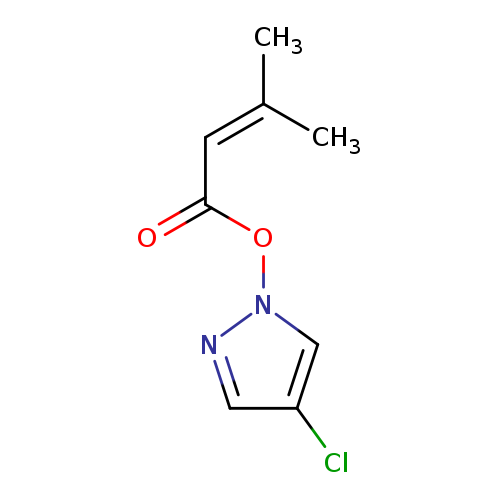 O=C(On1ncc(c1)Cl)C=C(C)C