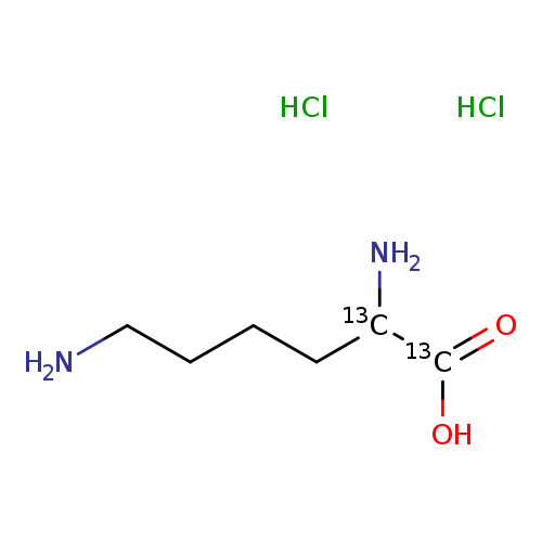 NCCCC[13CH]([13C](=O)O)N.Cl.Cl