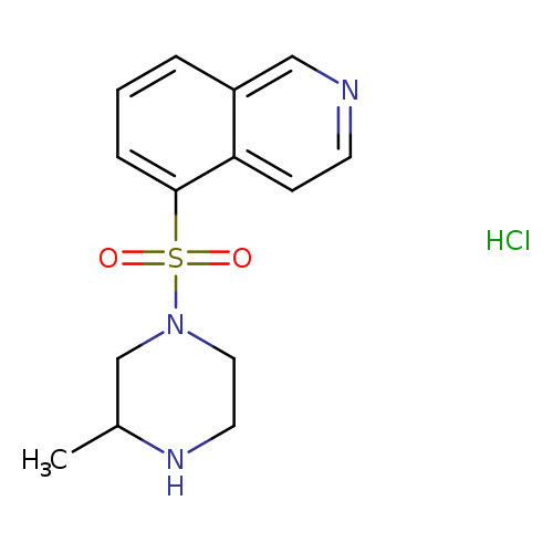 CC1NCCN(C1)S(=O)(=O)c1cccc2c1ccnc2.Cl