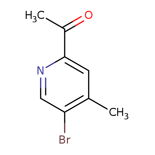 CC(=O)c1ncc(c(c1)C)Br