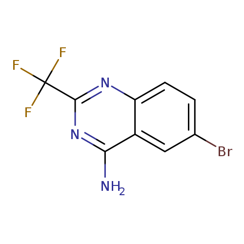 Brc1ccc2c(c1)c(N)nc(n2)C(F)(F)F