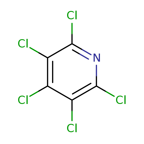 Clc1nc(Cl)c(c(c1Cl)Cl)Cl