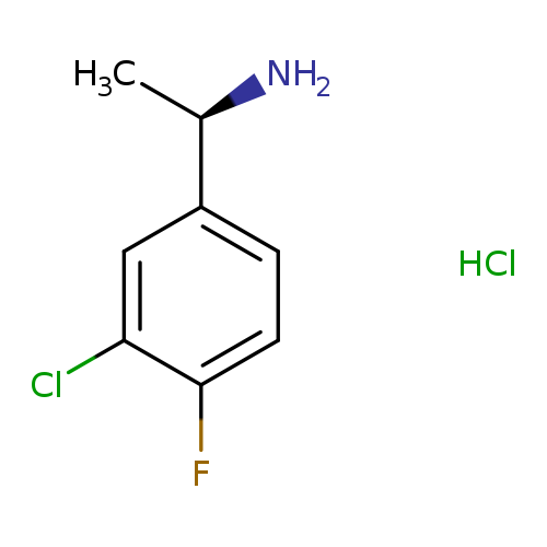 C[C@H](c1ccc(c(c1)Cl)F)N.Cl