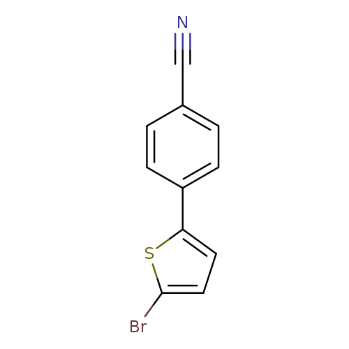 N#Cc1ccc(cc1)c1ccc(s1)Br