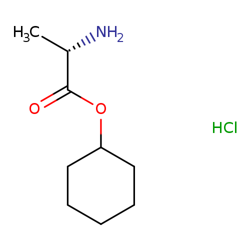 C[C@@H](C(=O)OC1CCCCC1)N.Cl