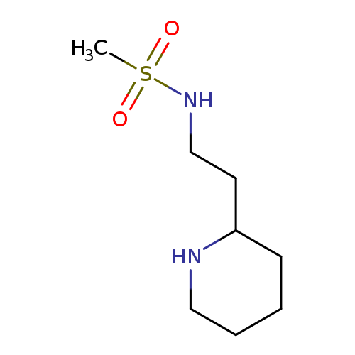 CS(=O)(=O)NCCC1CCCCN1