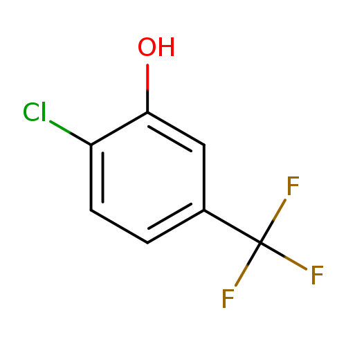 Clc1ccc(cc1O)C(F)(F)F