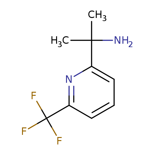 CC(c1cccc(n1)C(F)(F)F)(N)C