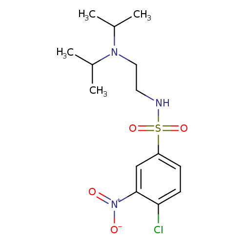 CC(N(C(C)C)CCNS(=O)(=O)c1ccc(c(c1)[N+](=O)[O-])Cl)C