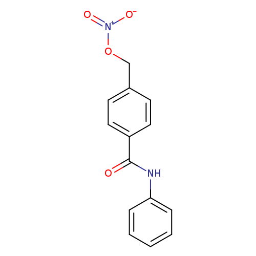 O=C(c1ccc(cc1)CO[N+](=O)[O-])Nc1ccccc1
