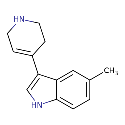 Cc1ccc2c(c1)c(c[nH]2)C1=CCNCC1