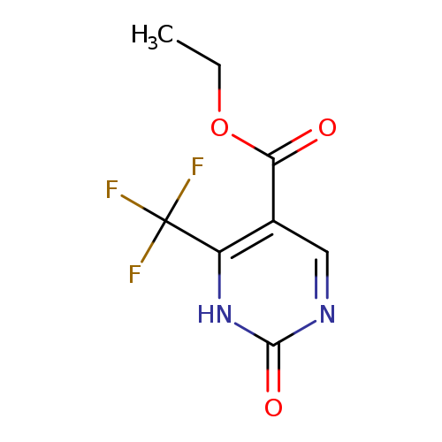CCOC(=O)c1cnc(=O)[nH]c1C(F)(F)F