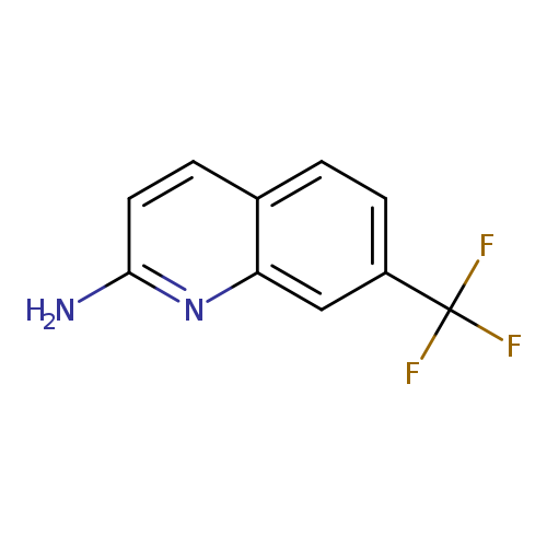 Nc1ccc2c(n1)cc(cc2)C(F)(F)F