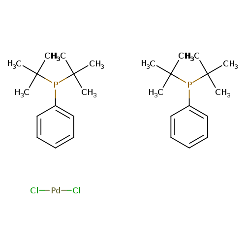 CC(P(C(C)(C)C)c1ccccc1)(C)C.CC(P(C(C)(C)C)c1ccccc1)(C)C.Cl[Pd]Cl