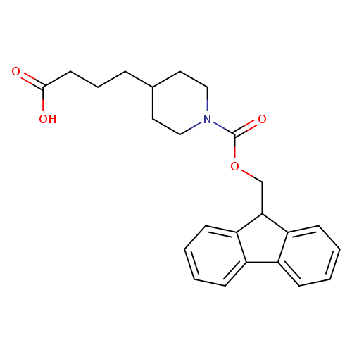 OC(=O)CCCC1CCN(CC1)C(=O)OCC1c2ccccc2c2c1cccc2