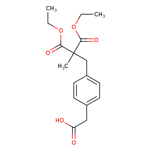 CCOC(=O)C(C(=O)OCC)(Cc1ccc(cc1)CC(=O)O)C