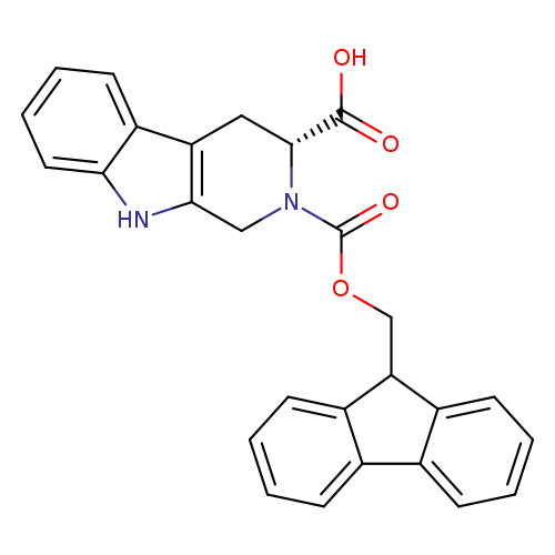 OC(=O)[C@H]1Cc2c(CN1C(=O)OCC1c3ccccc3c3c1cccc3)[nH]c1c2cccc1