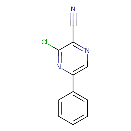 N#Cc1ncc(nc1Cl)c1ccccc1