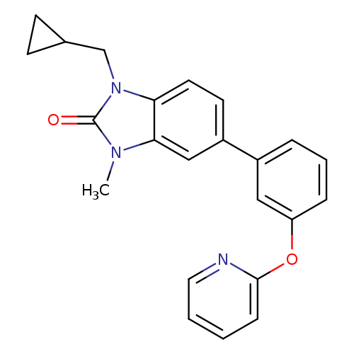 O=c1n(CC2CC2)c2c(n1C)cc(cc2)c1cccc(c1)Oc1ccccn1