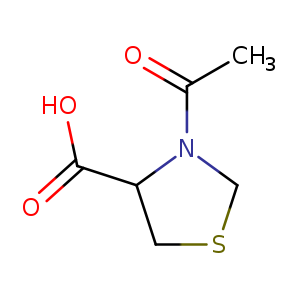 CC(=O)N1CSCC1C(=O)O