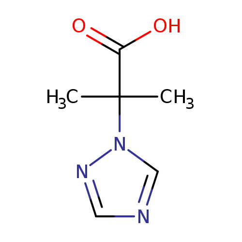 OC(=O)C(n1ncnc1)(C)C