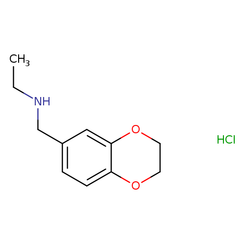 CCNCc1ccc2c(c1)OCCO2.Cl