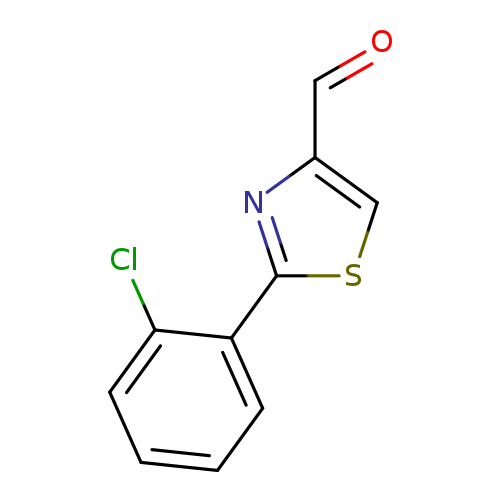 O=Cc1csc(n1)c1ccccc1Cl