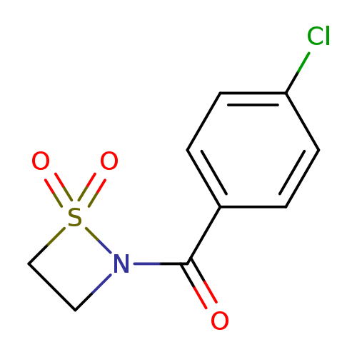 O=C(N1CCS1(=O)=O)c1ccc(cc1)Cl