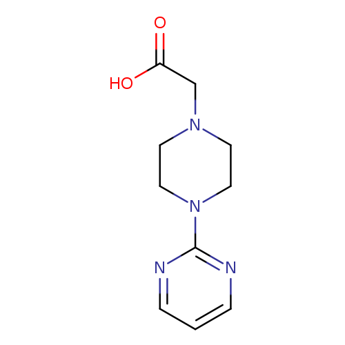 OC(=O)CN1CCN(CC1)c1ncccn1